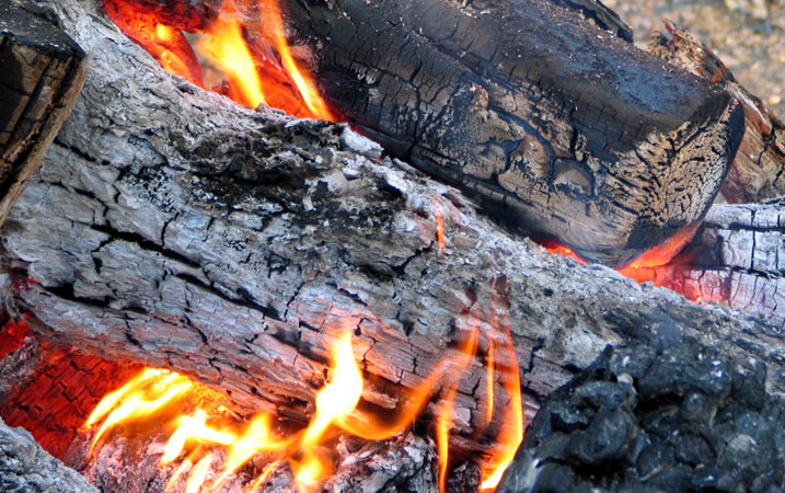 Firewood ashes, Cruz Now post by Kathleen Hirsch